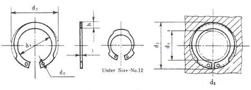 M1308 JV/DHI Inverted Internal Retaining Rings drawing